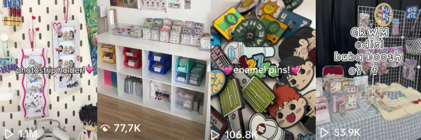 tincase with die cut stickers
